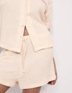 Pure Cotton Muslin Revere Shortie Set -Cyberjammies Store pure cotton muslin revere shortie set 16