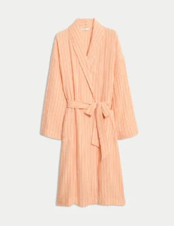 Pure Cotton Muslin Striped Dressing Gown -Cyberjammies Store pure cotton muslin striped dressing gown 8