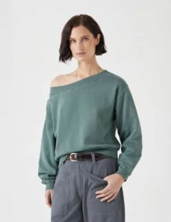 Pure Cotton Off The Shoulder Sweatshirt -Cyberjammies Store pure cotton off the shoulder sweatshirt 9