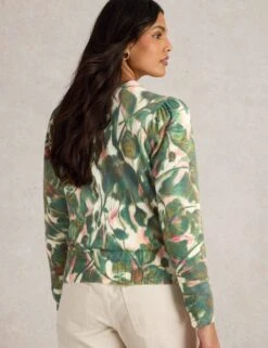 WHITE STUFF Pure Cotton Ombre Crew Neck Jumper -Cyberjammies Store pure cotton ombre crew neck jumper 13