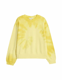 Pure Cotton Ombre Cropped Sweatshirt -Cyberjammies Store pure cotton ombre cropped sweatshirt 1