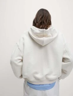 Pure Cotton Ribbed Cropped Hoodie -Cyberjammies Store pure cotton ribbed cropped hoodie 7