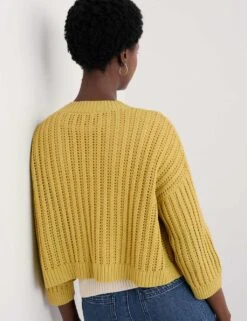 Pure Cotton Ribbed Edge To Edge Cardigan -Cyberjammies Store pure cotton ribbed edge to edge cardigan 4