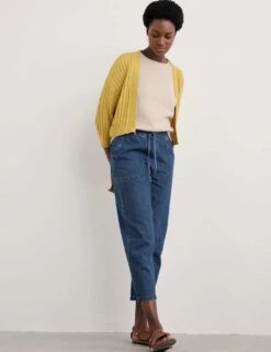 Pure Cotton Ribbed Edge To Edge Cardigan -Cyberjammies Store pure cotton ribbed edge to edge cardigan 5