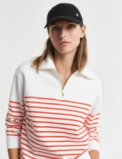 Gant Pure Cotton Ribbed Striped Sweatshirt -Cyberjammies Store pure cotton ribbed striped sweatshirt 12