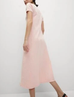 Pure Cotton Round Neck Midi T-Shirt Dress -Cyberjammies Store pure cotton round neck midi t shirt dress 14