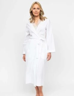 Cyberjammies Pure Cotton Seersucker Lace Trim Dressing Gown 15 Cyberjammies Pure Cotton Seersucker Lace Trim Dressing Gown -Cyberjammies Store pure cotton seersucker lace trim dressing gown 7