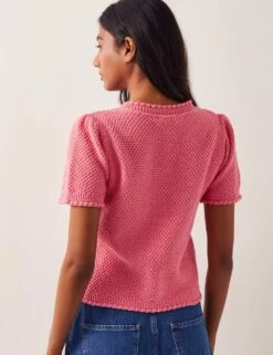 MONSOON Pure Cotton Short Sleeve Cardigan -Cyberjammies Store pure cotton short sleeve cardigan 5