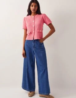 MONSOON Pure Cotton Short Sleeve Cardigan -Cyberjammies Store pure cotton short sleeve cardigan 6