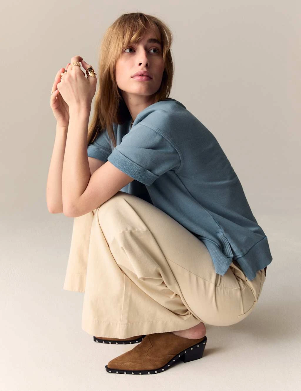 Pure Cotton Short Sleeve Sweatshirt 15 Pure Cotton Short Sleeve Sweatshirt - Image 15