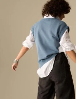 Pure Cotton Sleeveless Sweatshirt -Cyberjammies Store pure cotton sleeveless sweatshirt 13