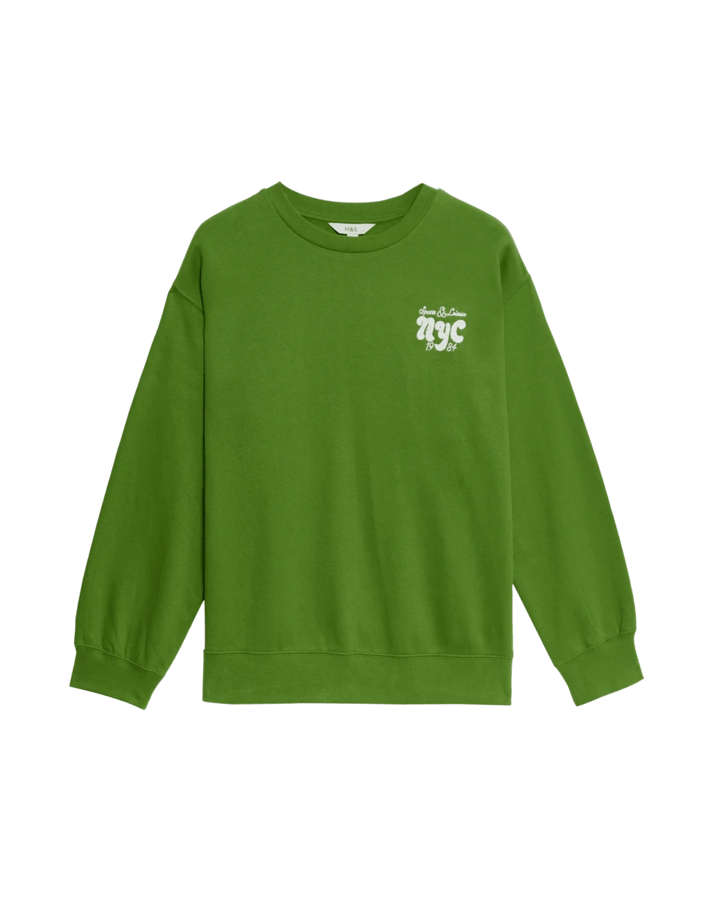 Pure Cotton Slogan Relaxed Sweatshirt 14 Pure Cotton Slogan Relaxed Sweatshirt - Image 14