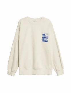 Pure Cotton Slogan Relaxed Sweatshirt 26 Pure Cotton Slogan Relaxed Sweatshirt -Cyberjammies Store pure cotton slogan relaxed sweatshirt