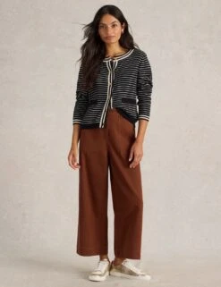 WHITE STUFF Pure Cotton Striped Button Front Cardigan -Cyberjammies Store pure cotton striped button front cardigan 11