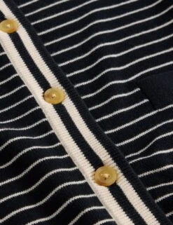 WHITE STUFF Pure Cotton Striped Button Front Cardigan -Cyberjammies Store pure cotton striped button front cardigan 8
