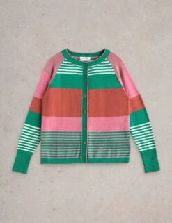 WHITE STUFF Pure Cotton Striped Cardigan -Cyberjammies Store pure cotton striped cardigan 7
