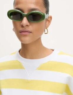 Pure Cotton Striped Crew Neck Sweatshirt -Cyberjammies Store pure cotton striped crew neck sweatshirt 14