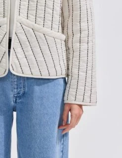 Pure Cotton Striped Padded Jacket -Cyberjammies Store pure cotton striped padded blazer 6