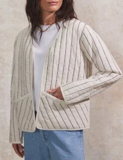 Pure Cotton Striped Padded Jacket -Cyberjammies Store pure cotton striped padded blazer 9