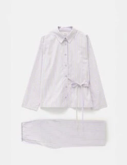 Pure Cotton Striped Poplin Pyjama Set 18 Pure Cotton Striped Poplin Pyjama Set -Cyberjammies Store pure cotton striped poplin pyjama set 6