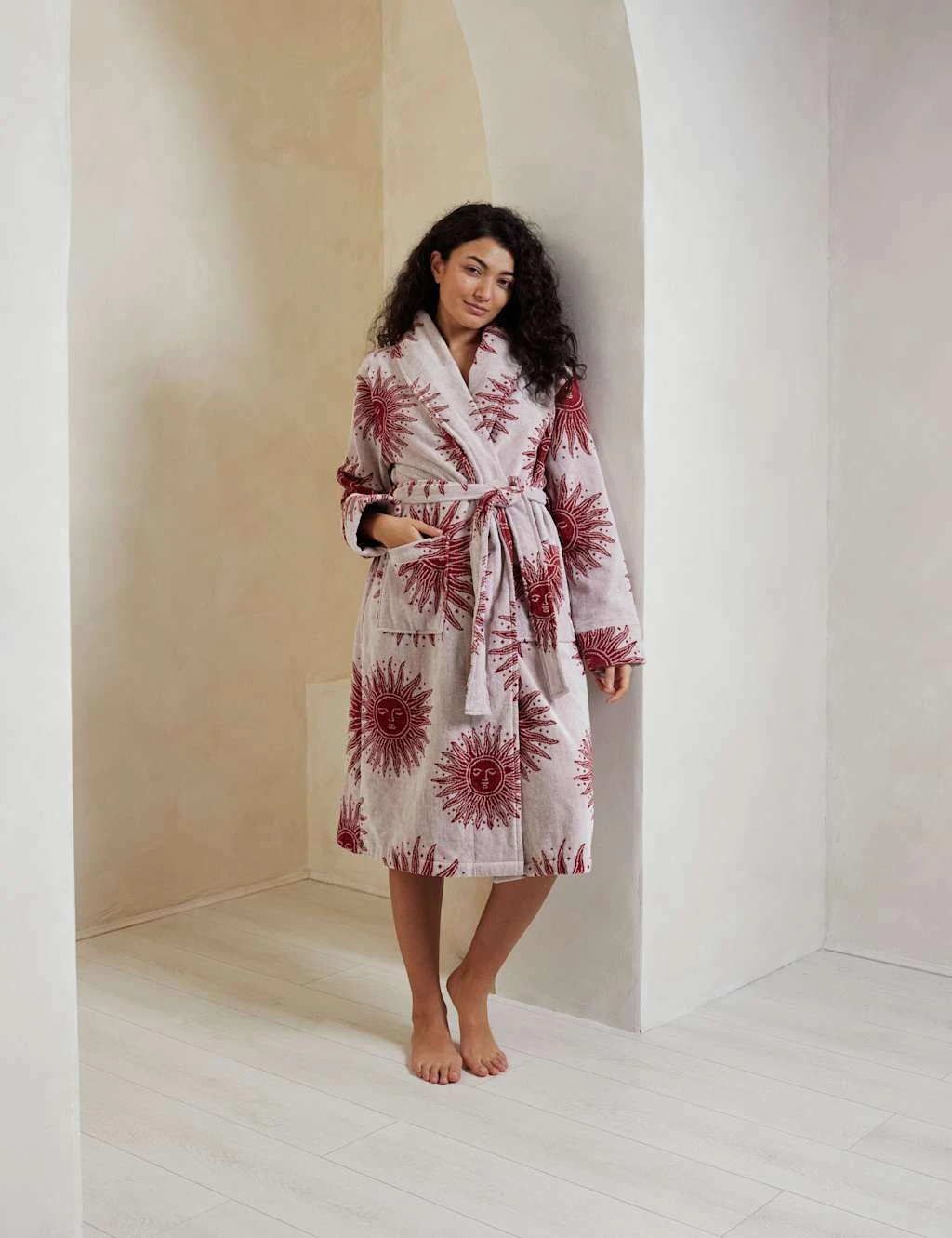 Pure Cotton Sun Print Dressing Gowns 8 Pure Cotton Sun Print Dressing Gowns - Image 8