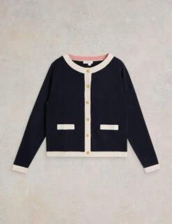 WHITE STUFF Pure Cotton Textured Cardigan -Cyberjammies Store pure cotton textured cardigan 6