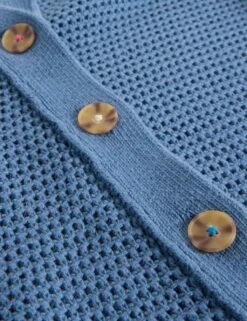 WHITE STUFF Pure Cotton Textured Collared Cardigan -Cyberjammies Store pure cotton textured collared cardigan 9