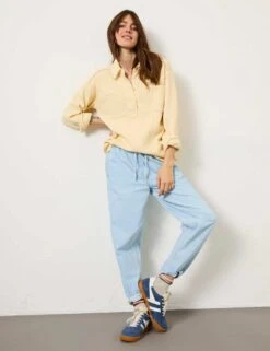 Pure Cotton Textured Collared Knitted Top -Cyberjammies Store pure cotton textured collared knitted top 10