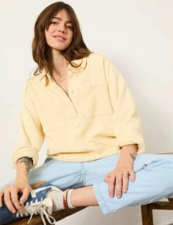 Pure Cotton Textured Collared Knitted Top -Cyberjammies Store pure cotton textured collared knitted top 11