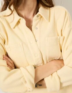 Pure Cotton Textured Collared Knitted Top -Cyberjammies Store pure cotton textured collared knitted top 7