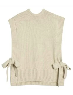 Pure Cotton Textured Crew Neck Knitted Tabard -Cyberjammies Store pure cotton textured crew neck knitted tabard 9