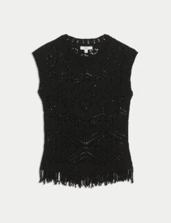 Pure Cotton Textured Slim Fit Knitted Top -Cyberjammies Store pure cotton textured slim fit knitted top 12