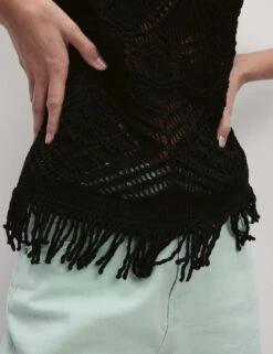 Pure Cotton Textured Slim Fit Knitted Top -Cyberjammies Store pure cotton textured slim fit knitted top 16