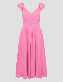 MONSOON Pure Cotton Textured Sweetheart Neckline Midi Beach Dress 16 MONSOON Pure Cotton Textured Sweetheart Neckline Midi Beach Dress -Cyberjammies Store pure cotton textured sweetheart neckline midi beach dress 6