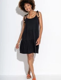 Pour Moi Pure Cotton Tie Detail Mini Tiered Beach Dress 34 Pour Moi Pure Cotton Tie Detail Mini Tiered Beach Dress -Cyberjammies Store pure cotton tie detail mini tiered beach dress 14