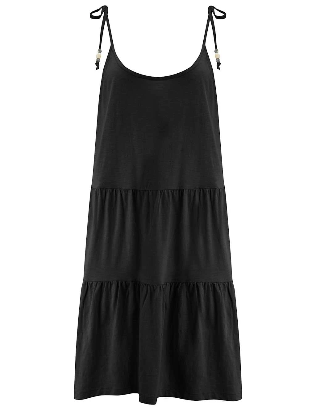 Pour Moi Pure Cotton Tie Detail Mini Tiered Beach Dress 9 Pour Moi Pure Cotton Tie Detail Mini Tiered Beach Dress - Image 9