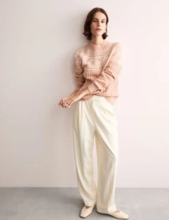 Jaeger Pure Lambswool Fair Isle Funnel Neck Jumper -Cyberjammies Store pure lambswool fair isle funnel neck jumper 12