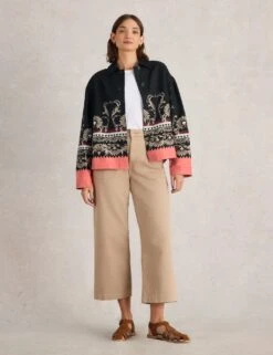 WHITE STUFF Pure Linen Printed Lightweight Jacket -Cyberjammies Store pure linen printed lightweight jacket 9