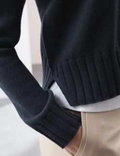 Pure Merino Wool Ribbed Crew Neck Jumper -Cyberjammies Store pure merino wool ribbed crew neck jumper 14