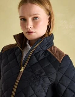 Joules Quilted Funnel Neck Jacket -Cyberjammies Store quilted funnel neck jacket 8