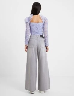 French Connection Relaxed Pure Cotton Mid Rise Wide Leg Jeans -Cyberjammies Store relaxed pure cotton mid rise wide leg jeans 4