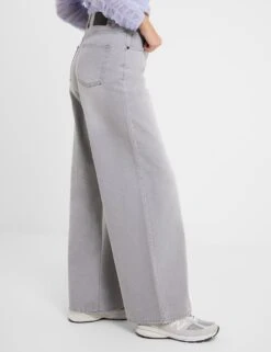 French Connection Relaxed Pure Cotton Mid Rise Wide Leg Jeans -Cyberjammies Store relaxed pure cotton mid rise wide leg jeans 5
