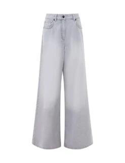 French Connection Relaxed Pure Cotton Mid Rise Wide Leg Jeans -Cyberjammies Store relaxed pure cotton mid rise wide leg jeans 6