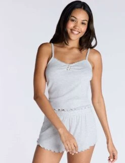 Rib Lounge Camisole Short Set -Cyberjammies Store rib lounge camisole short set 16