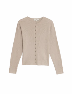 Ribbed Crew Neck Cardigan -Cyberjammies Store ribbed crew neck cardigan