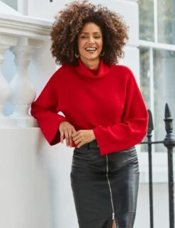 Ribbed Funnel Neck Jumper -Cyberjammies Store ribbed funnel neck jumper 5