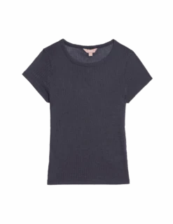 Ribbed Pyjama Top With Wool -Cyberjammies Store ribbed pyjama top with wool 1