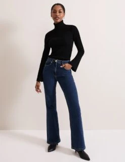 Ribbed Roll Neck Fluted Sleeve Jumper 28 Ribbed Roll Neck Fluted Sleeve Jumper -Cyberjammies Store ribbed roll neck fluted sleeve jumper 12