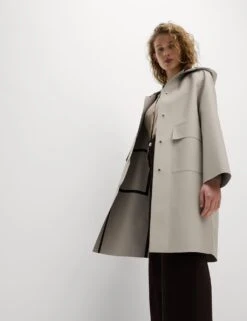 Rubber Hooded Clean Longline Parka Coat -Cyberjammies Store rubber hooded clean longline parka coat 15