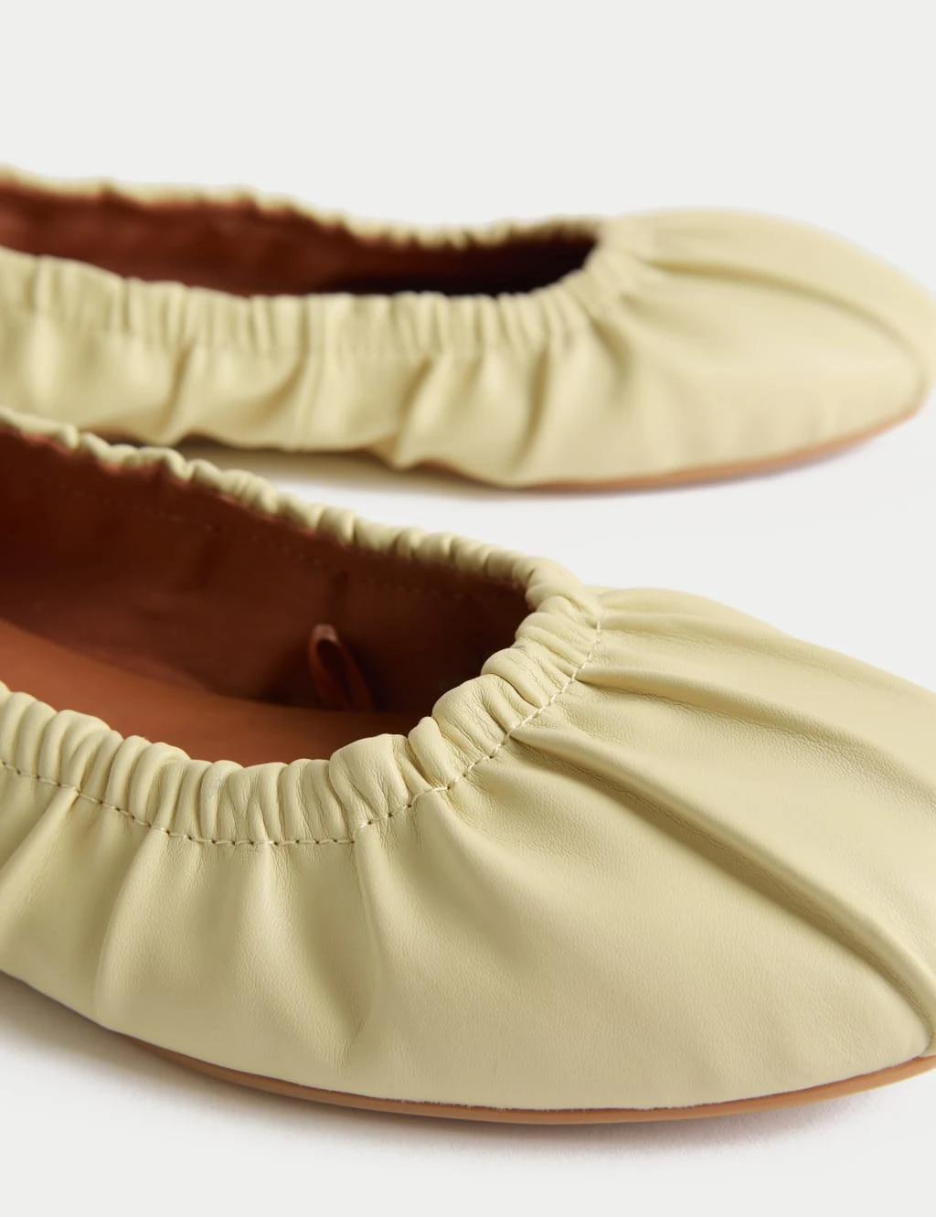 Ruched Slip On Ballet Pumps 6 Ruched Slip On Ballet Pumps - Image 6